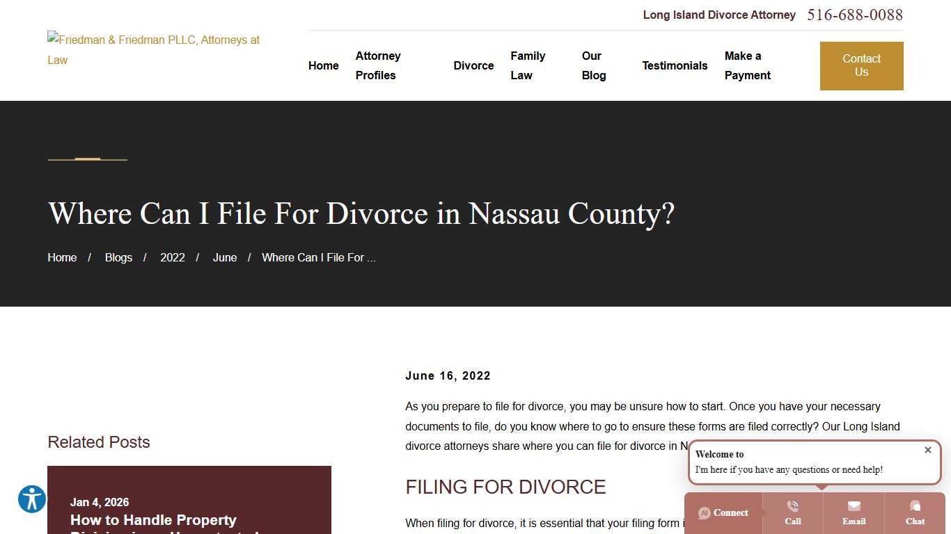 Where Can I File For Divorce in Nassau County?